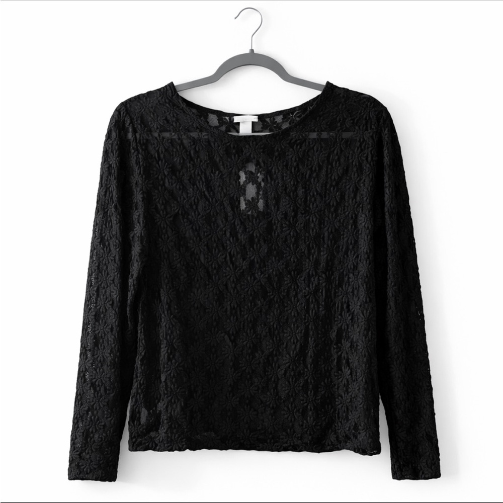 Target Black Lace Blouse